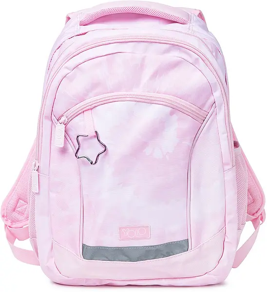 Ghiozdan școlar YOLO Pink Spiral Tie Dye - 2 în 1