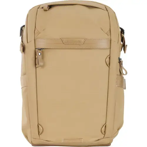 Ghiozdan Vanguard VEO METRO B20L, 20 L, Compatibil universal DSLR/Mirrorless + Accesorii, Doua compartimente pentru laptop 14inch si tableta 11inch (Bej)