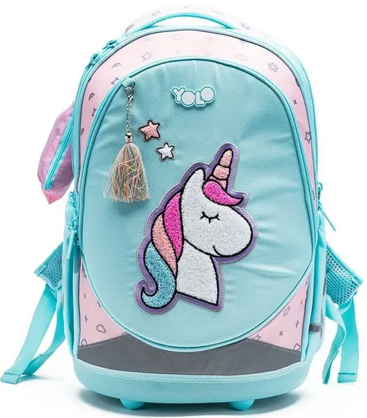Ghiozdan YOLO Unicorn - 3 compartimente