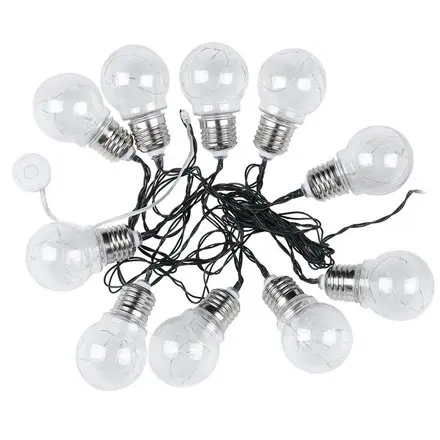 Ghirlanda solara LED 1W x 10 IP44 3000K V-TAC SKU-8559