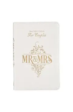 Gift Book Mr. & Mrs. White Faux Leather - Teigen Rob &. Joanna
