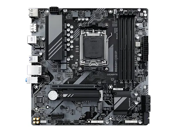GIGABYTE B650M D3HP - Placă de bază AM5, DDR5 7600 OC, mATX, HDMI + 2 DP, USB C, 2.5GbE