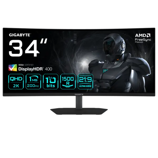 GIGABYTE G34WQC2 34” WQHD Curved GIGABYTE G34WQC2 34” WQHD Curved