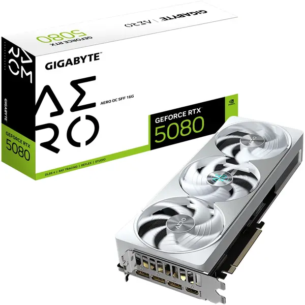 GIGABYTE GeForce RTX 5080 AERO OC SFF 16GB GDDR7 - Placa Video Gaming