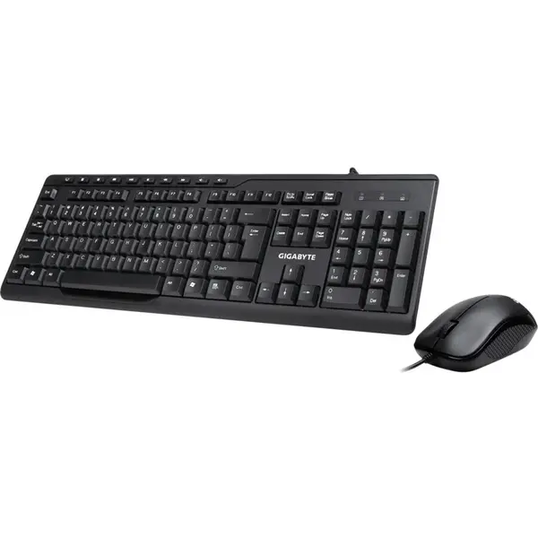 Gigabyte Kit Tastatura + mouse USB Gigabyte KM6300, cu fir, 1000 dpi, Negru