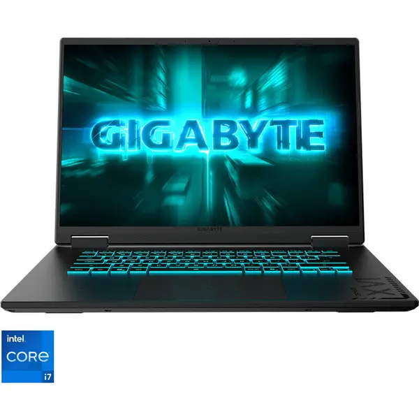 Gigabyte Laptop Gaming Gigabyte A16 CTH, 16 inch, WUXGA 165Hz, Procesor Intel® Core i7-13620H (24M Cache, pana la 4.90 GHz), 16GB DDR5, 1TB SSD, nVidia GeForce RTX 5050 8GB, No OS, Negru