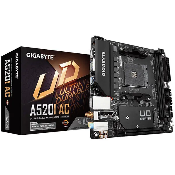 Gigabyte Placa de baza Gigabyte A520I AC AMD AM4 mITX