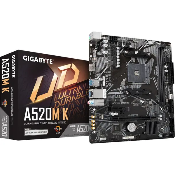 Gigabyte Placa de baza GIGABYTE A520M K v2