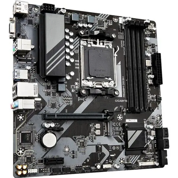 Gigabyte Placa de baza GIGABYTE A620M DS3H, AM5, mATX, DDR5, AMD A620