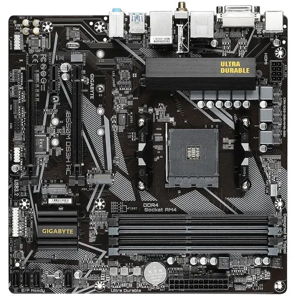 Gigabyte Placa de Baza GIGABYTE B550M DS3H AC R2, AM4, 4x DDR4, mATX