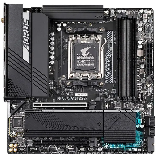 Gigabyte Placa de Baza GIGABYTE B650M AORUS ELITE, AM5, 4x DDR5, mATX