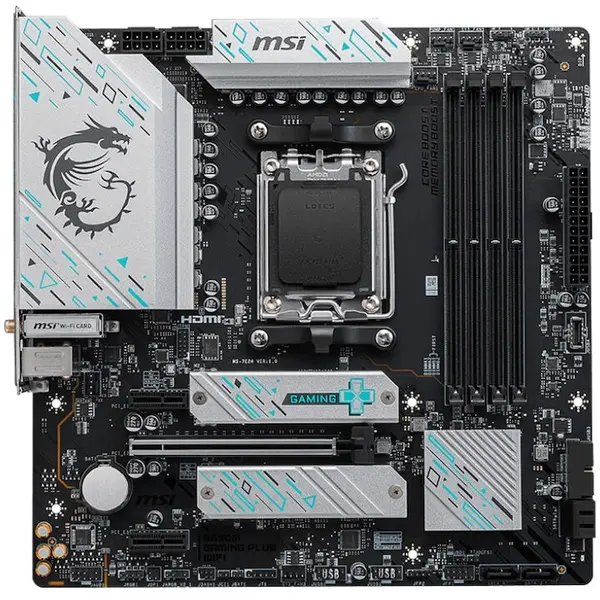 Gigabyte Placa de Baza GIGABYTE B650M GAMING WIFI6E, AM5, 2x DDR5, mATX