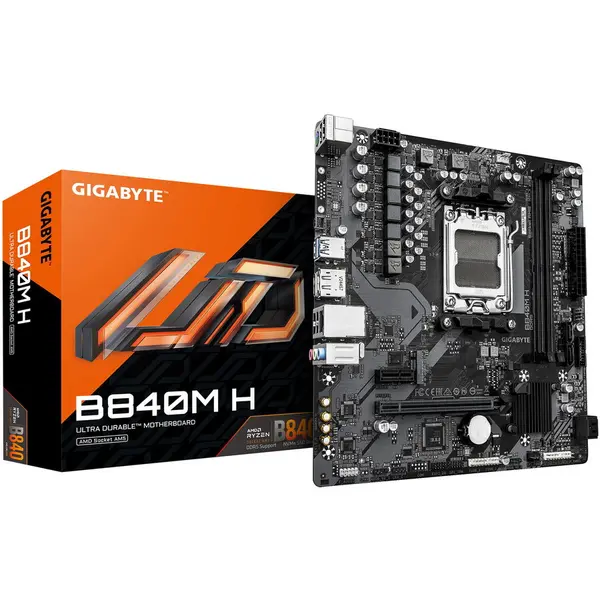 Gigabyte Placa de baza Gigabyte B840M H, AMD B840, Socket AM5, mATX