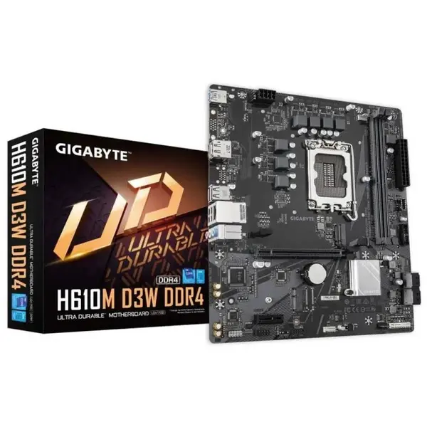 Gigabyte Placa de baza Gigabyte H610M D3W DDR4, Socket 1700, 2xDDR4, 64GB, Micro-ATX