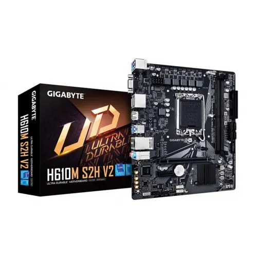 Gigabyte Placa de baza Gigabyte H610M S2H V2, Intel H610, Socket 1700, mATX