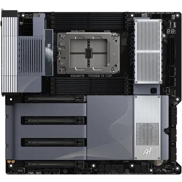Gigabyte Placa de baza GIGABYTE TRX50 AI TOP-2B, AMD TRX50, sTR5, eATX