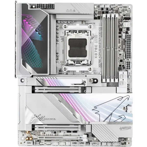 Gigabyte Placa de baza GIGABYTE X870E AORUS MASTER X3D ICE, AMD, AM5, ATX