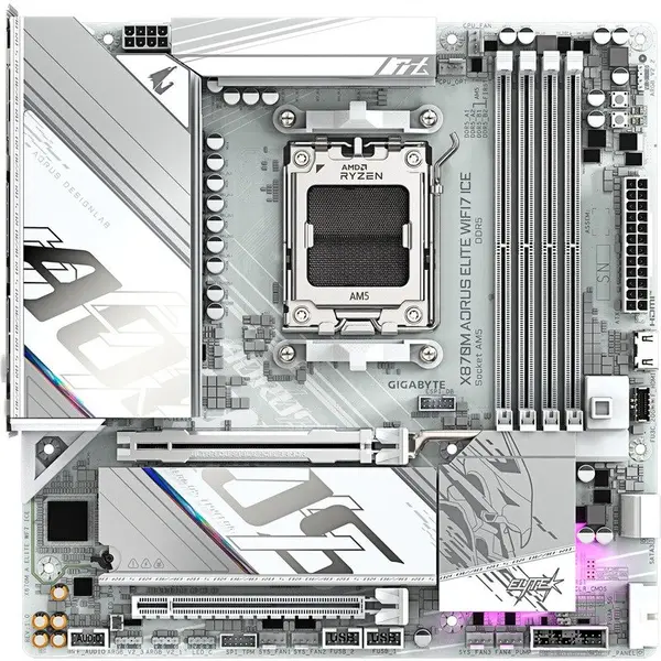 Gigabyte Placa de baza GIGABYTE X870M A ELITE, WIFI7, ICE, AM5