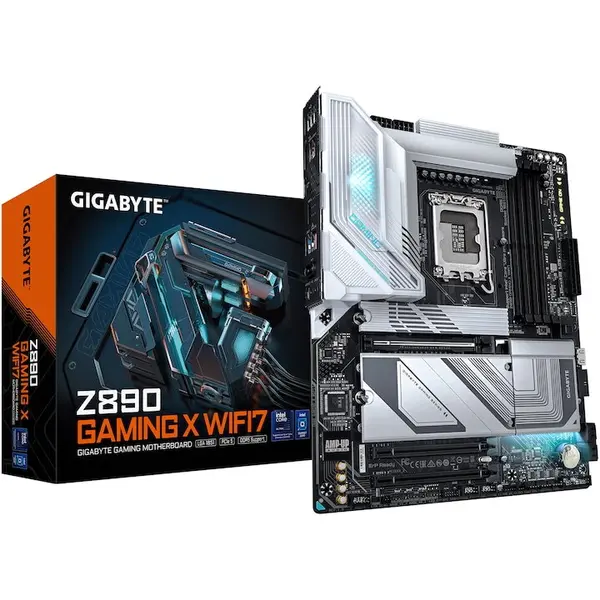 Gigabyte Placa de baza, Gigabyte Z890 GAMING X WIFI7, DDR5 LGA1851, negru|alb