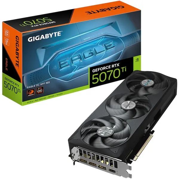 Gigabyte Placa video GIGABYTE GeForce RTX™ 5070 Ti EAGLE OC SFF, 16 G,B GDDR7, 256-bit