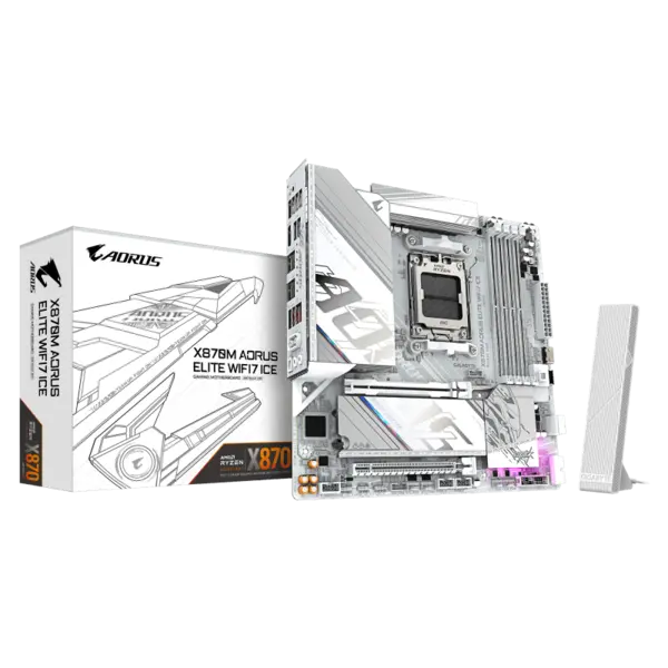 GIGABYTE X870M AORUS ELITE WIFI7 ICE GIGABYTE X870M AORUS ELITE WIFI7 ICE