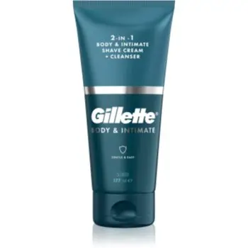 Gillette Body&Intimate 2in1 Shave Cream produs pentru ras inghinal cu emulsie de spălare pentru barbati