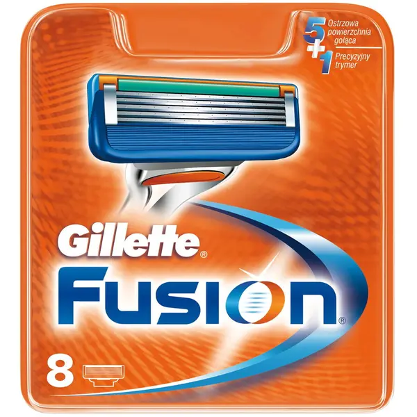 Gillette Lama de ras pentru barbati Gillette Fusion, 8 buc