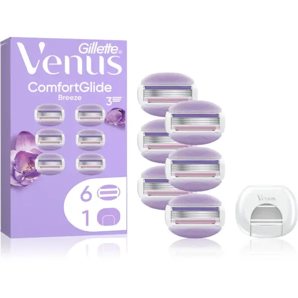 Gillette Venus ComfortGlide Breeze rezerva Lama + capac de protecție 6 buc