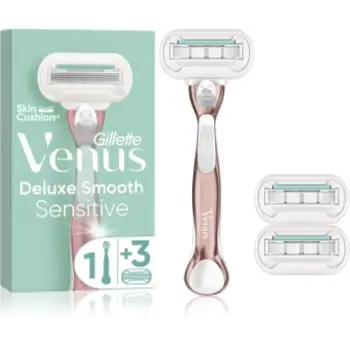 Gillette Venus Deluxe Smooth Sensitive Aparat de ras + rezervă lame