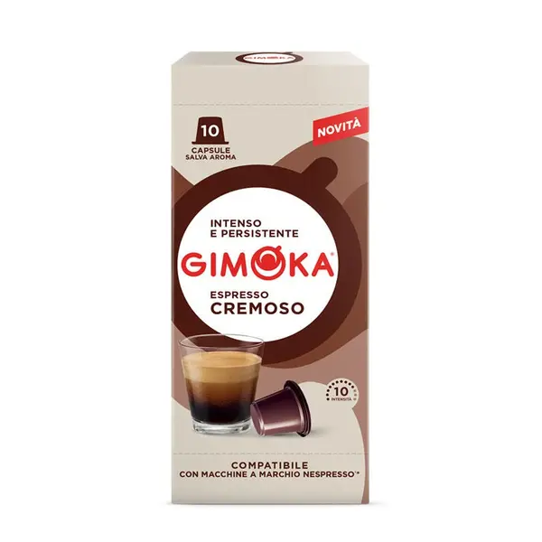 Gimoka Espresso Crema capsule compatibile Nespresso 10 buc