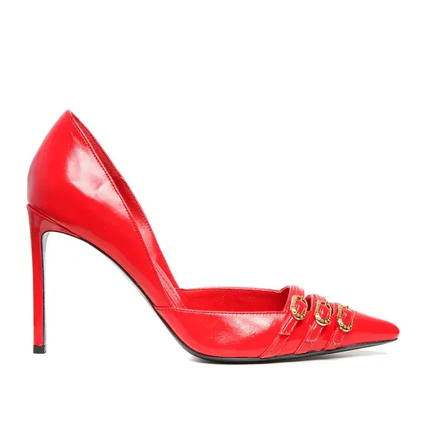 Gina Stiletto Piele Lacuita, Rosii - Premium Collection - 35 / 10 cm