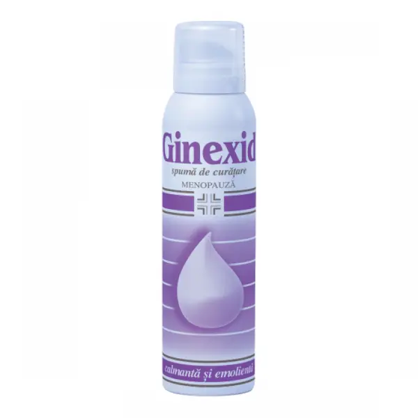 Ginexid spuma de curatare igiena intima la menopauza, Naturpharma | 150 ml