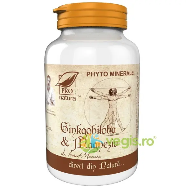 Ginkgo Biloba + Magneziu 60cps