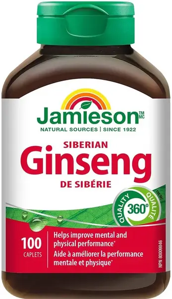 Ginseng siberian, 100 tablete, Jamieson