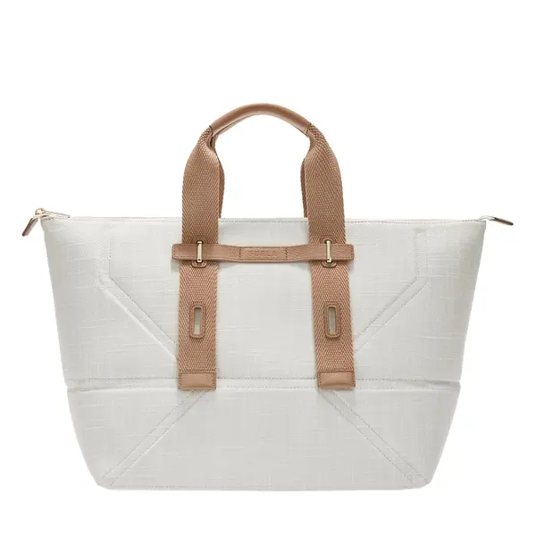 Giove edra l tote marshmallow + greige