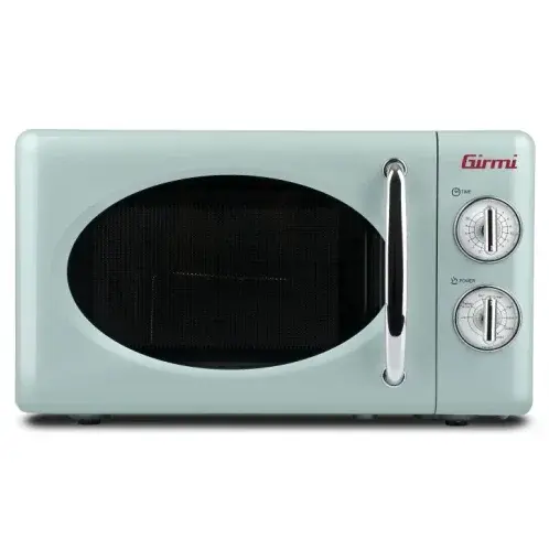 Girmi Cuptor cu microunde Girmi retro vintage, 20l, 700W, timer, grill, Verde