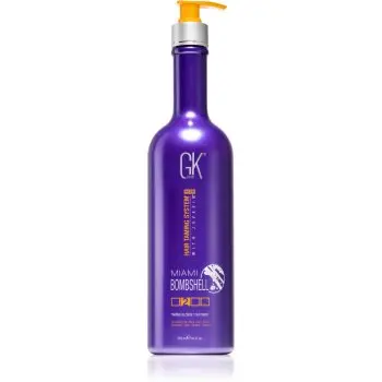 GK Hair Miami Bombshell Taming Blonde Treatment masca cu keratina pentru parul blond cu suvite