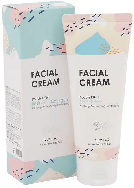 Glamfox Cremă de față cu retinol și colagen, 80 ml
