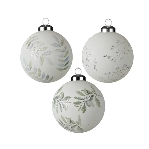 Glob - Branches Leaves - Winter White - mai multe modele | Kaemingk
