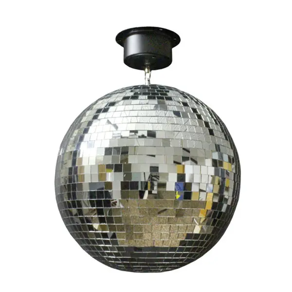 Glob disco motorizat DEPOX , model oglinzi, 4W, 25 cm, argintiu