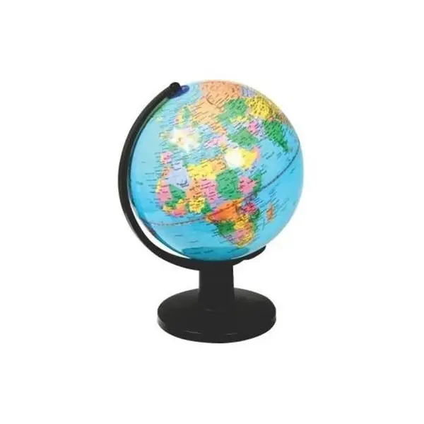 Glob pamantesc Office Cover, 20 cm, plastic, albastru, pentru scoala si studiu