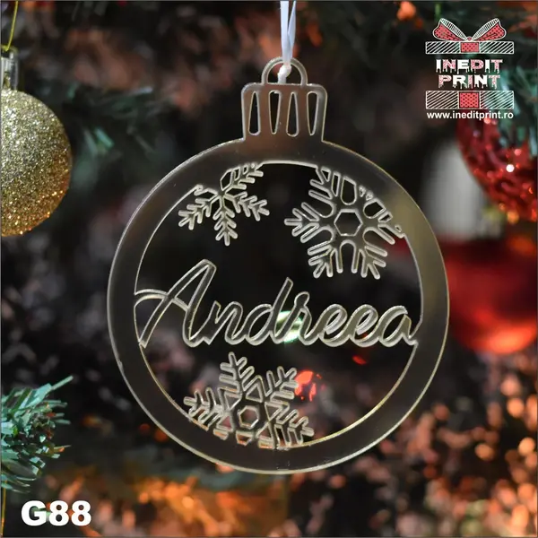 Glob personalizat cu nume MIRROR G88