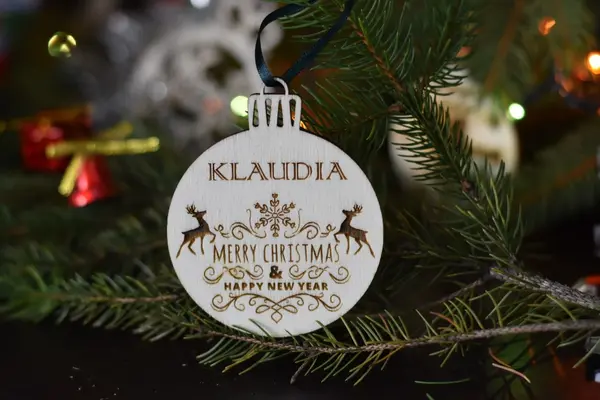 Glob personalizat Merry Christmas Happy New Year G1