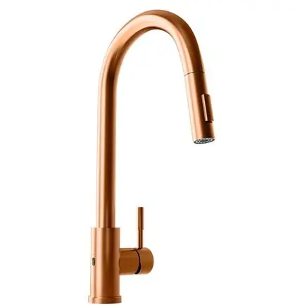 Globalo Baterie de bucatarie Touchless Globalo Loretio Copper Mat, Cupru Mat