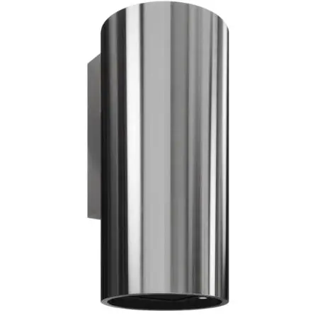 Globalo Hota cilindrica decorativa de perete GLOBALO, NEWELIO 39.1, clasa energetica B, capacitate de absorbtie 635mc/h, 3 trepte, Inox
