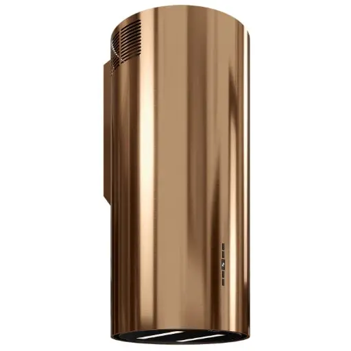 Globalo Hota cilindrica decorativa de perete Wereniso 39.1, clasa energetica A, 39 cm latime, control cu taste Soft-Touch, interval de viteza 3 trepte si boost, capacitate maxima 715 mc/h, Auriu-Bronz