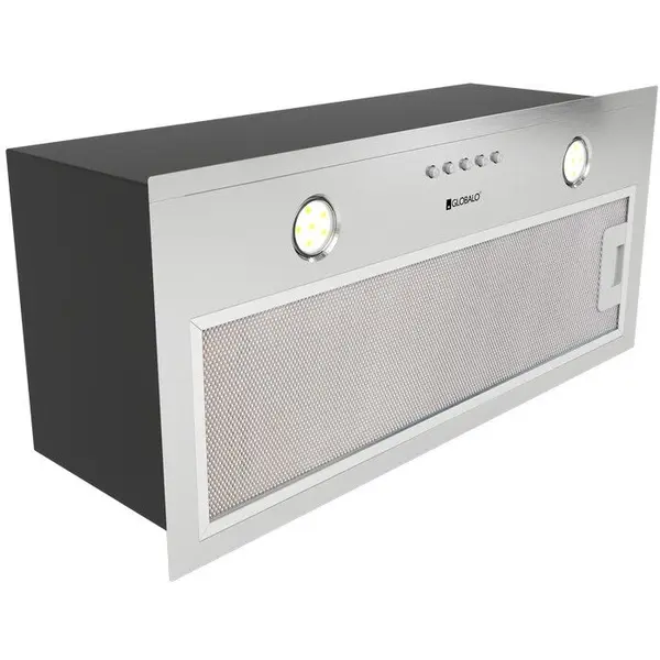 Globalo Hota incorporabila Globalo Delico 50.1, clasa D, latime 49,6 cm, adancime 26,6 cm, control manual, interval de viteza:3, maxim 315 m3/h, Inox