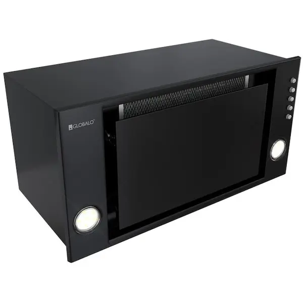 Globalo Hota incorporabila Globalo Desolero 60.2, clasa energetica B, latime 55, adancime 27,8 cm, control manual, interval de viteza 3, randament maxim 525 m3/h, Neagra