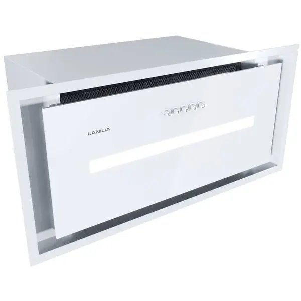 Globalo Hota incorporabila Globalo Lanilia Seletio 60.1, clasa energetica B, latime 60, adancime 29 cm, control manual, interval de viteza 3, randament maxim 580 m3/h, Alb