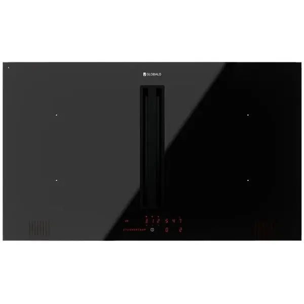 Globalo Plita inductie incorporabila cu hota integrata GLOBALO Plantis 90.1, hota 638 mc/h, 80cm, 4 zone de gatit, Functie de combinare a zonelor, Clasa A++, 9 niveluri putere, Control Tactil, Temporizator, Neagra